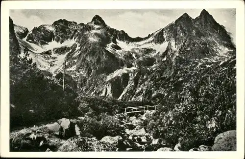 Hohe Tatra Weg zum Gruenen See Kat. Slowakische Republik