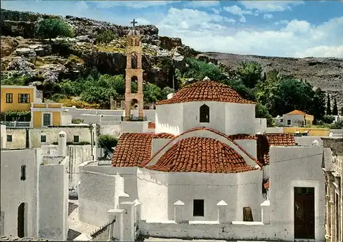 Lindos Lindo Byzantinische Kirche der Muttergottes Kat. Rhodes