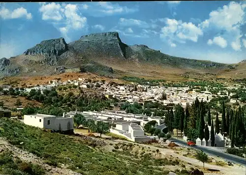 Rhodos Rhodes aegaeis Blick ueber Archagelos Kat. 