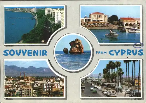 Cyprus Zypern Partial views beach boat Kat. Zypern