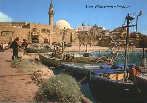 Acre Akkon Fishermen s harbour Kat. Israel