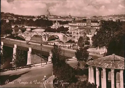 Rom Roma Tempio di Vesta e Ponti sul Tevere /  /Rom