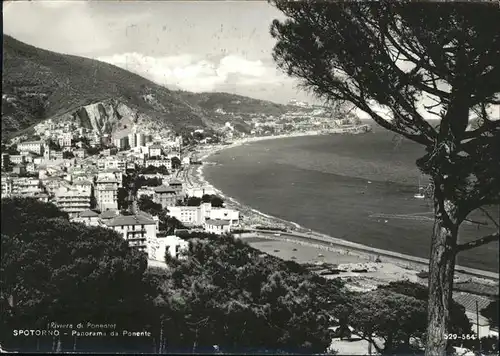 Spotorno Savona Liguria Panorama da Ponente Kat. Italien