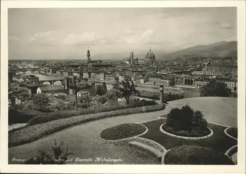 Firenze Toscana Panorama dal Piazzale Michelangelo Kat. Firenze