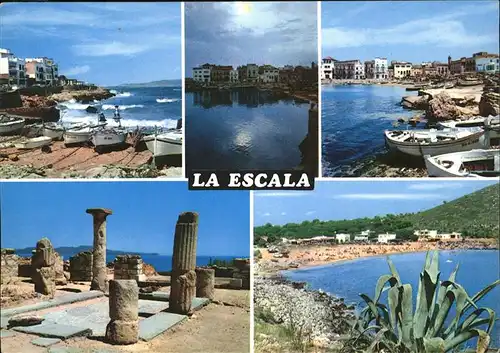 La Escala Costa Brava Strand Ruine Boot