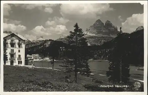 Misurina Hotel Alpino lago Dolomiti Kat. Italien