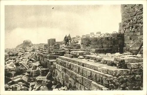 Lindo Lindos Avanzi dell Acropoli Akropolis von Lindos Ruine Kat. Rhodes