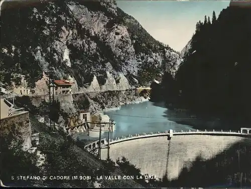 Santo Stefano di Cadore La valle con la diga Talsperre