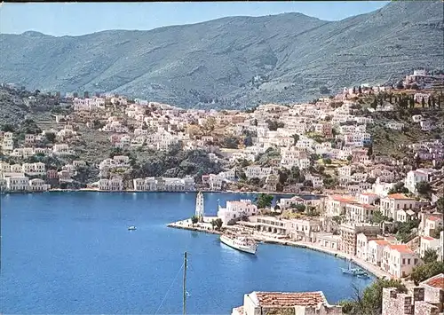 Symi Ansicht der Stadt Hafen