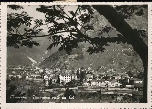 Chiavenna Panorama Kat. Italien