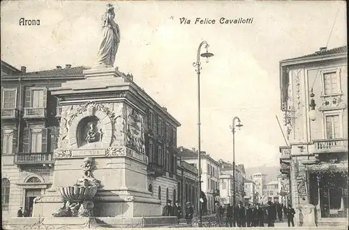 Arona Lago Maggiore Via Felice Cavallotti Munumento Denkmal / Arona /Novara