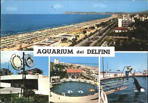 Riccione Aquarium dei Delfini Lungomare spiaggia Kat. Italien