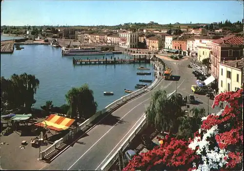 Desenzano Lago di Garda Panorama porto Kat. Italien