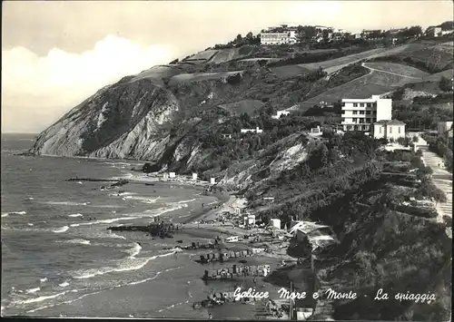 Gabicce Mare La spiaggia Strand Kat. Italien