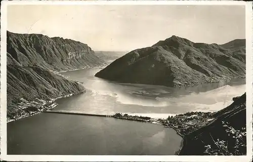 Lago di Lugano Ponte di Melide Kat. Italien