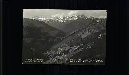 Jaufenpass Strade del Passo Monte Kat. Italien