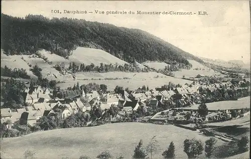 Dauphine Vue generale du Monestier de Clermont Kat. Grenoble