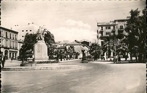 Philippeville Algerien Entree de la ville Avenue Clemenceau monument statue Kat. Algerien