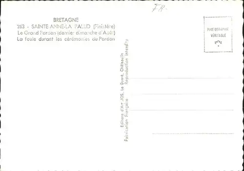 Sainte Anne La Palud Finistere Le Grand Pardon
