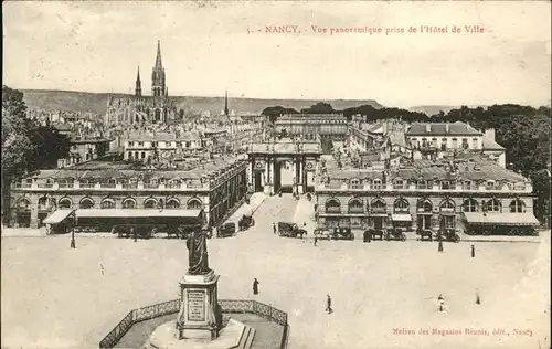 Nancy Lothringen Vue panoramique prise de l'Hotel de Ville cathedral monument / Nancy /Arrond. de Nancy