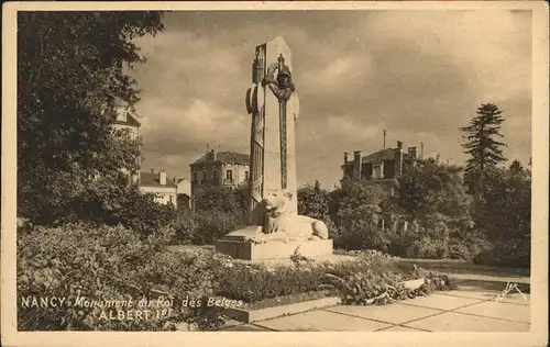 Nancy Lothringen Monument du Roi des Belges Albert Ier / Nancy /Arrond. de Nancy