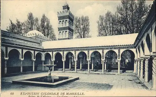 Exposition Coloniale Marseille 1922  Palais de Algier Kat. Marseille