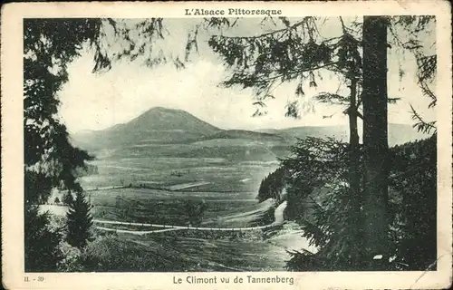 Tannenberg Vogesen Panorama avec le Climont Kat. Dannemarie