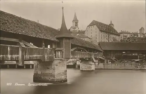 Luzern LU Spreuerbruecke / Luzern /Bz. Luzern City