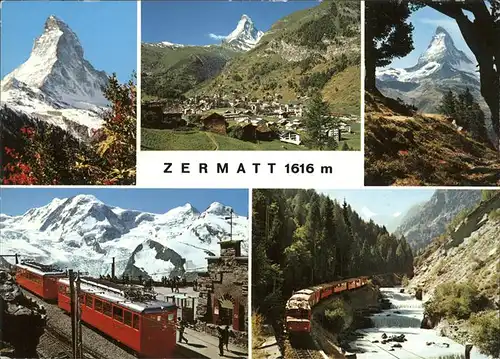 Zermatt VS Matterhorn Bahn Panorama Kat. Zermatt