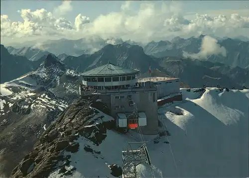 Muerren BE Schilthornbahn Gipfelstation mit Drehrestaurant Kat. Muerren