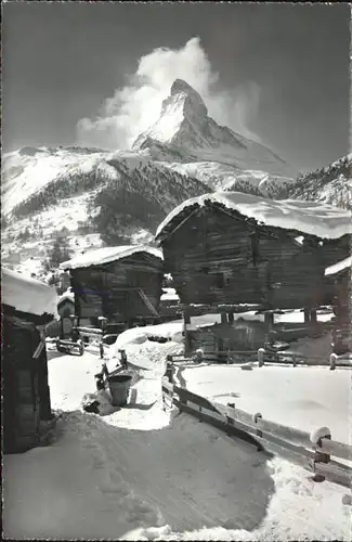 Zermatt VS Winkelmatten mit Matterhorn Kat. Zermatt