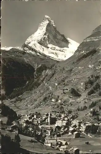 Zermatt VS Panorama mit Matterhorn Kat. Zermatt