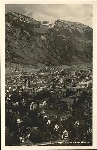 Glarus GL Panorama Westblick Kat. Glarus