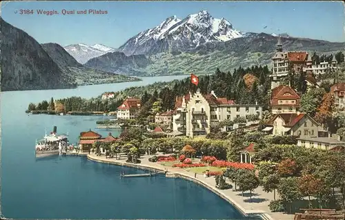 Weggis LU Quai und Pilatus Kat. Weggis