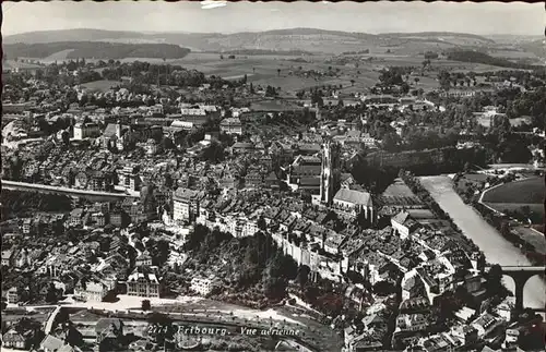 Fribourg FR Vue aerienne Kat. Fribourg FR