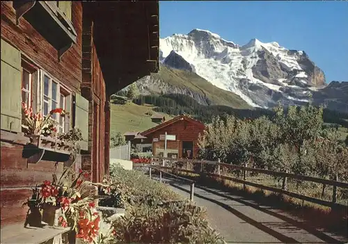 Wengen BE mit Jungfrau Kat. Wengen