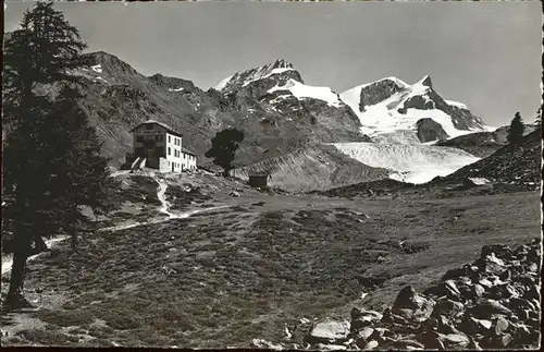 Zermatt VS Gruensee Rimpfischhorn und Strahlhorn Kat. Zermatt