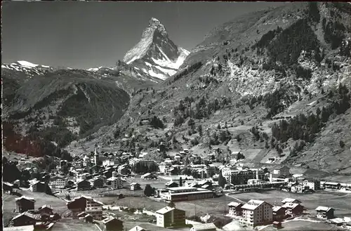 Zermatt VS Panorama mit Matterhorn Kat. Zermatt