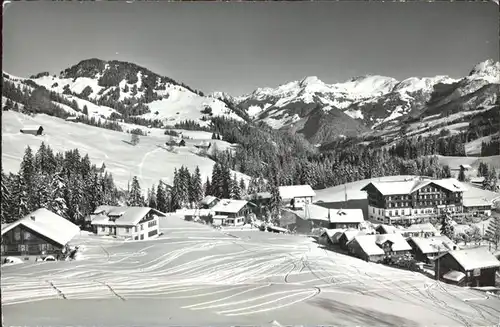 Saanenmoeser Hornberg Frohmattgrat Panorama Kat. Saanenmoeser