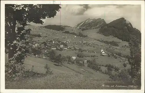 Amden SG Panorama mit Leistkamm Kat. Amden