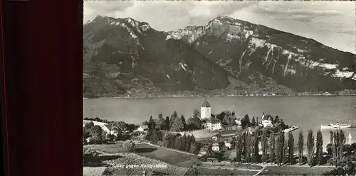 Spiez BE Schloss Thunersee Ralligstoecke Kat. Spiez