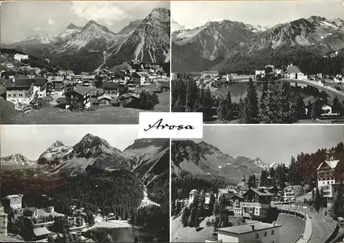 Arosa GR Teilansichten See Kat. Arosa