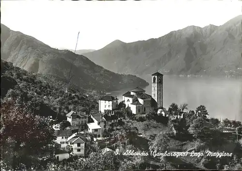 Gambarogno TI Chiesa S. Abbondio Lago Maggiore