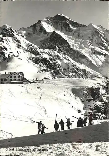 Wengen BE Berghotel Maennlichen Jungfrau Berner Alpen Wintersportplatz Kat. Wengen