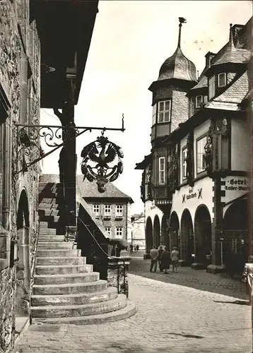 Goslar Schoenes Deutschland Freitreppe Rathaus / Goslar /Goslar LKR