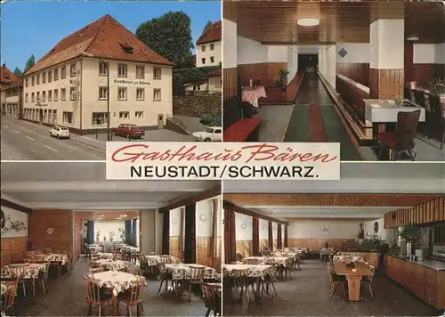 Neustadt Schwarzwald Gasthaus Baeren Kat. Deutschland