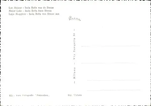 Stresa Lago Maggiore Isola Bella