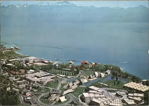 Exposition Nationale Lausanne 1964 Vue aerienne generale Kat. Lausanne