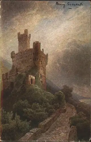 Burg Sooneck Burg Kuenstlerkarte Kat. Appenheim