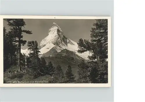 Zermatt VS Matterhorn von Riffelalp aus Kat. Zermatt